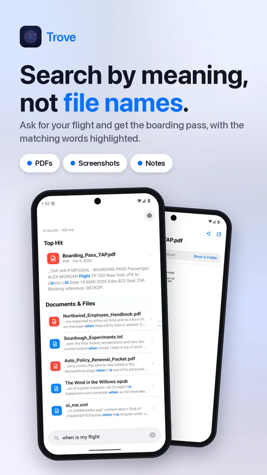 Search documents by meaning